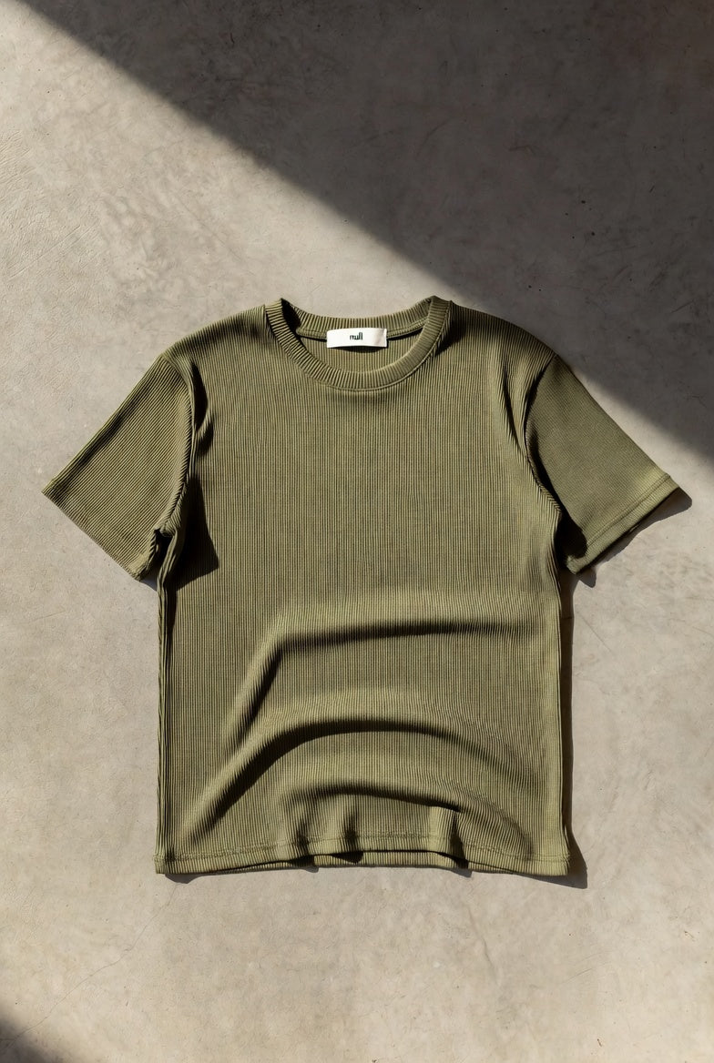 ribbed t-shirt